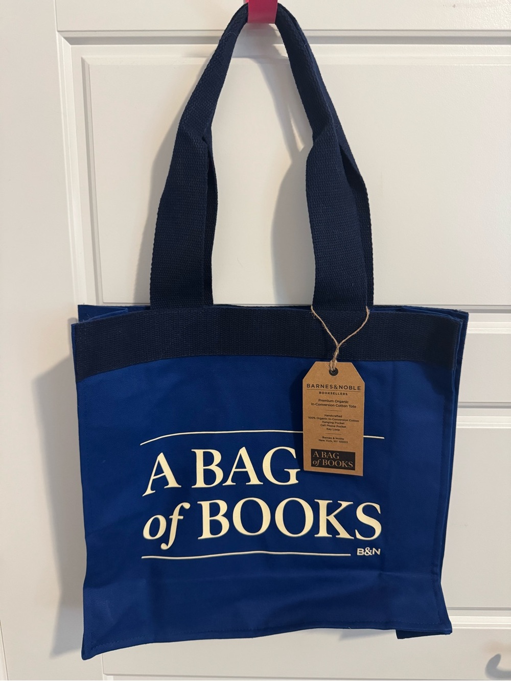 Barnes & Noble Blue 'A Bag of Books' Canvas Tote